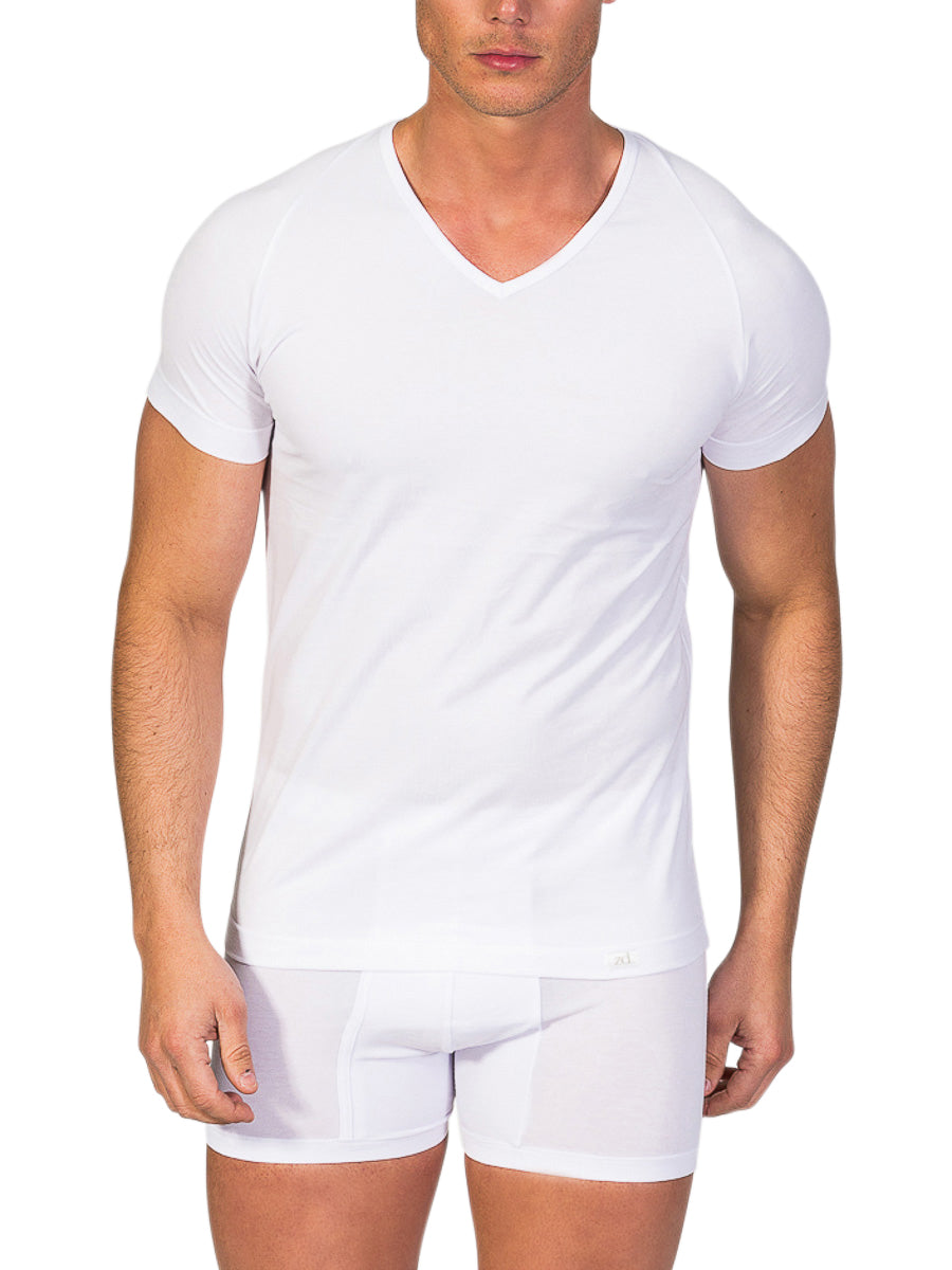 ZERO DEFECTOS 3100 V-neck t-shirt Egyptian cotton