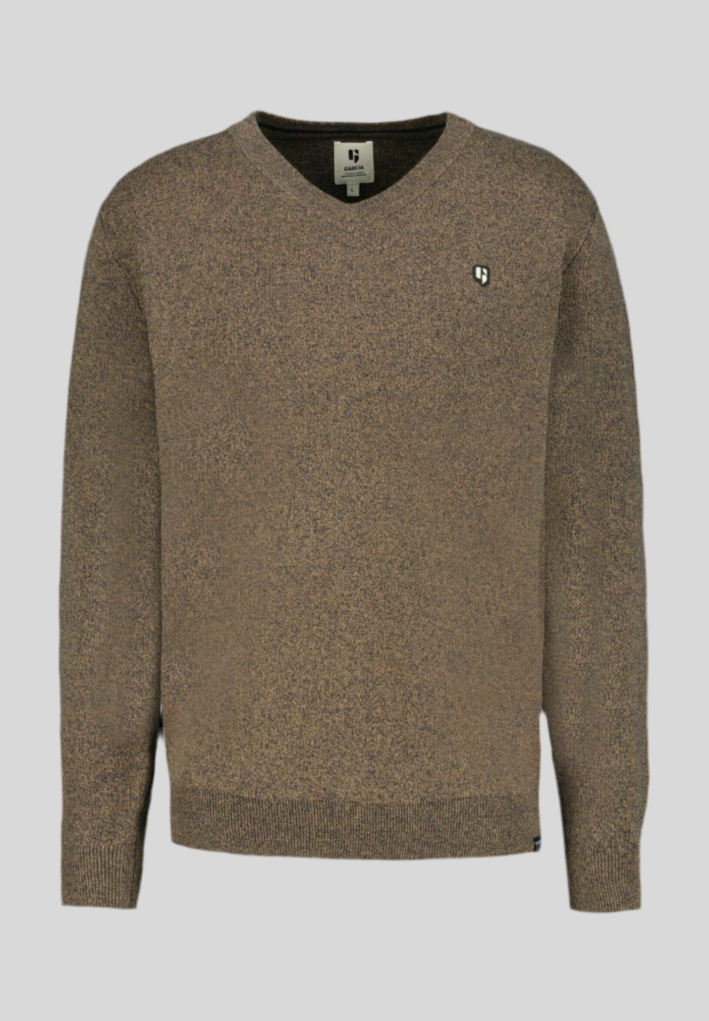 GARCIA : Long Sleeve V-Neck Sweater For Man