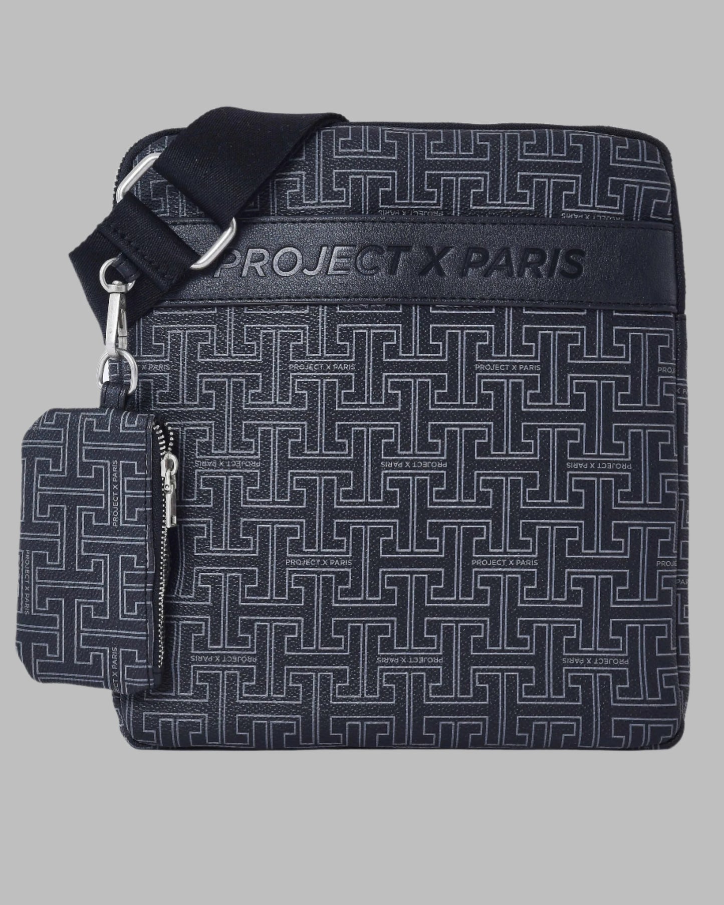 PROJECTX PARIS Monogram Satchel Clutch Bag for Unisex