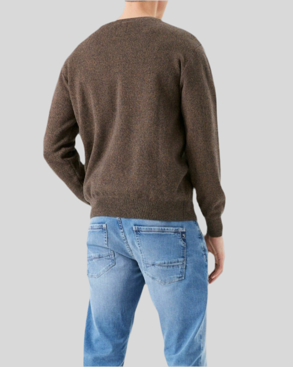 GARCIA : Long Sleeve V-Neck Sweater For Man