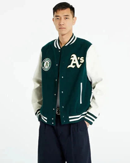 NEW ERA HERITAGE VARSITY GREEN JACKET