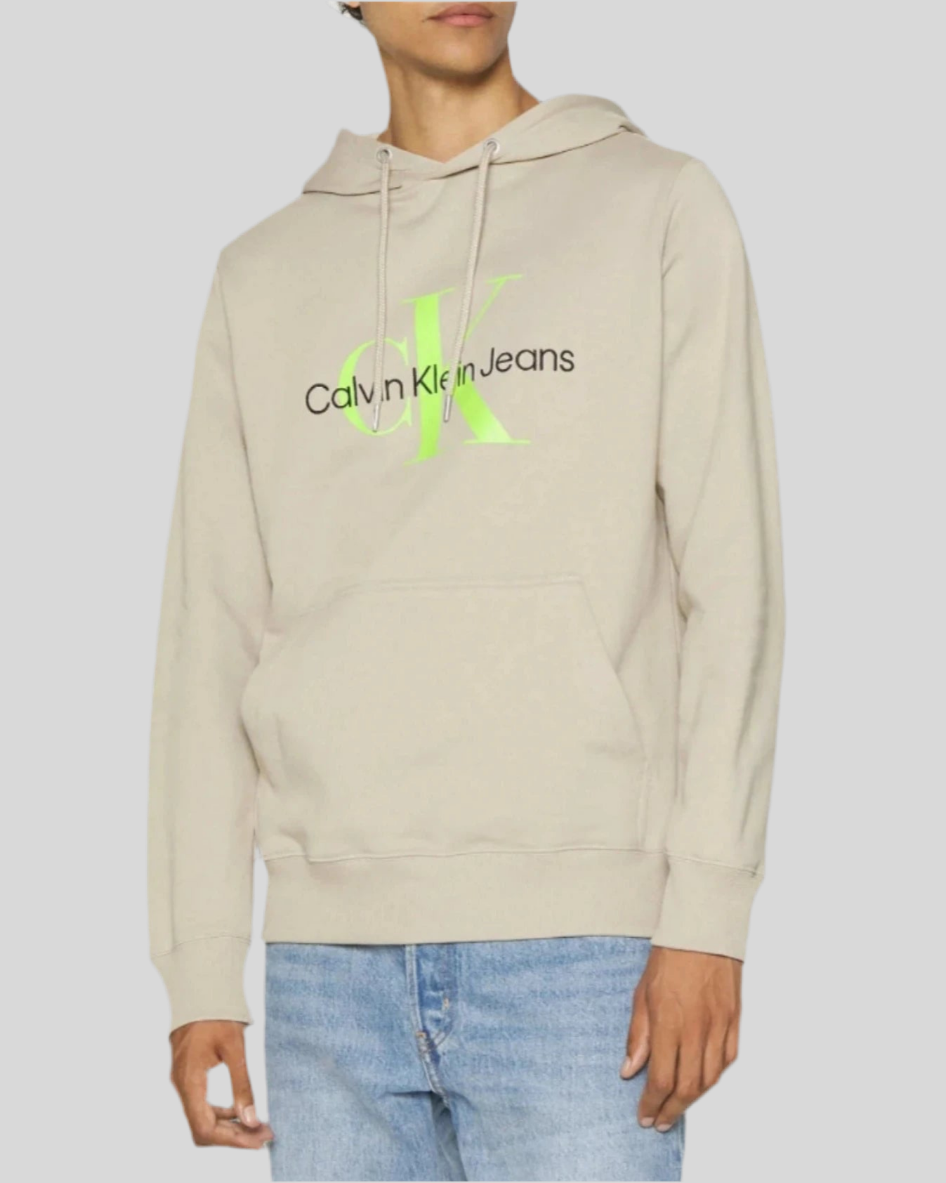 CALVIN KLEIN : Stylish and Comfortable Seasonal Monologue Regular Hoodie for Men