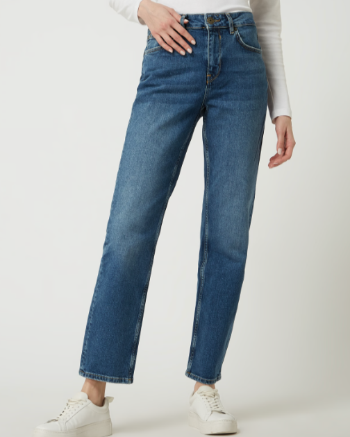 GARCIA Luisa Straight Fit High Waist Jeans for Woman