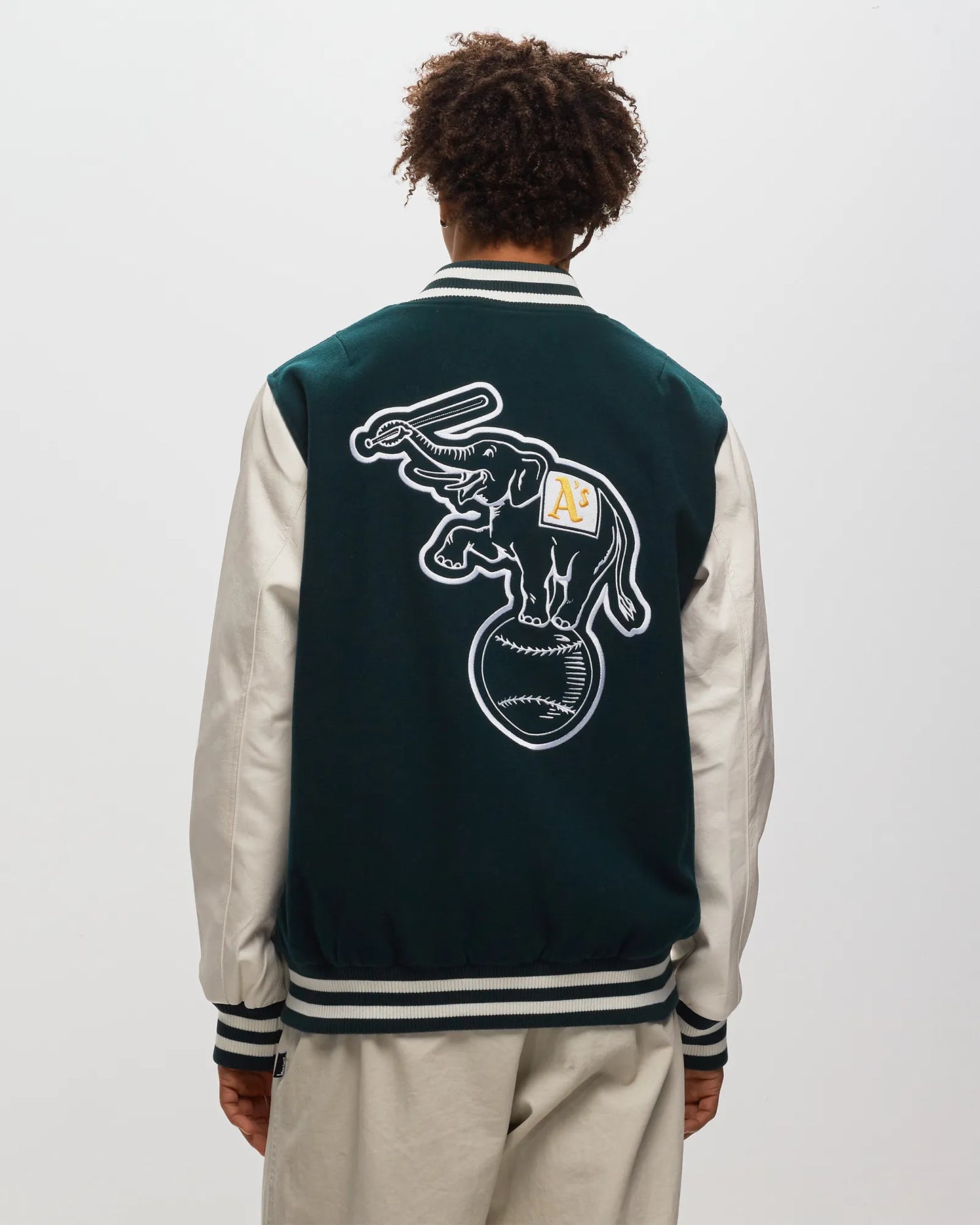 NEW ERA HERITAGE VARSITY GREEN JACKET