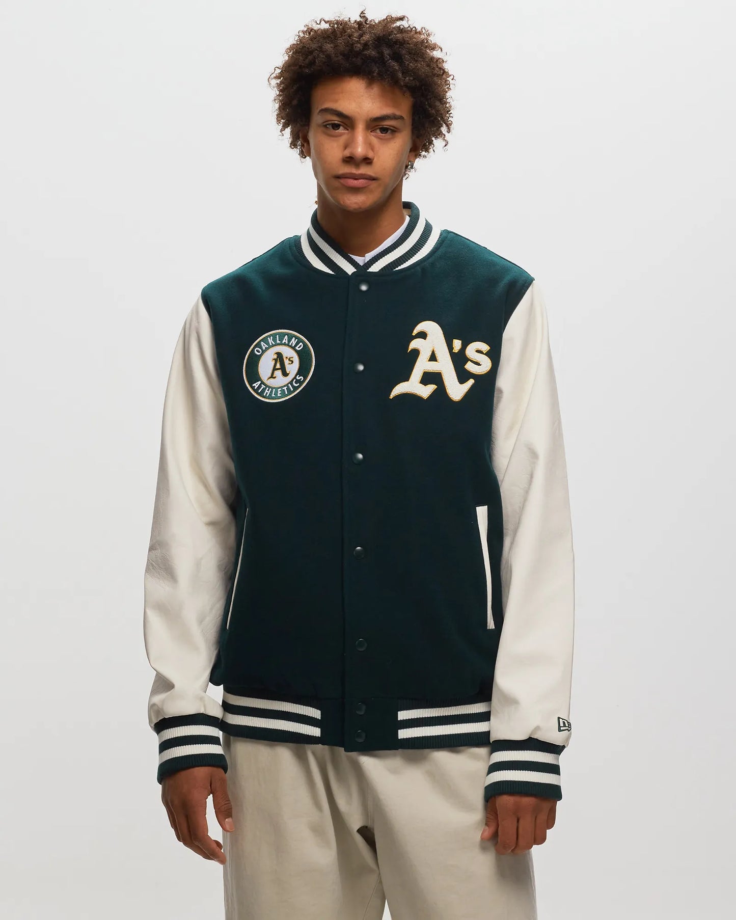 NEW ERA HERITAGE VARSITY GREEN JACKET