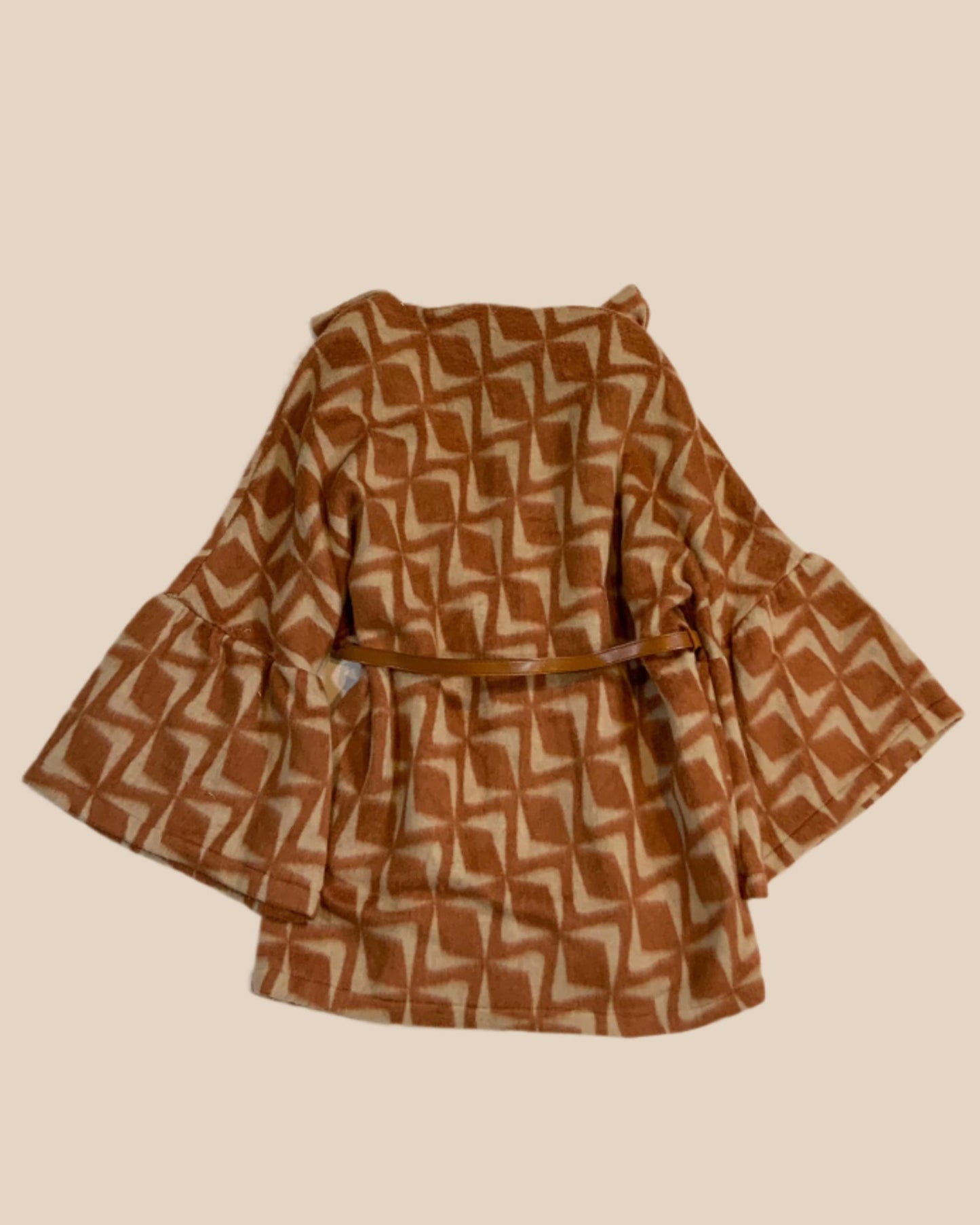 MONAMOUR WOMAN COAT GEOMETRIC BRONZE