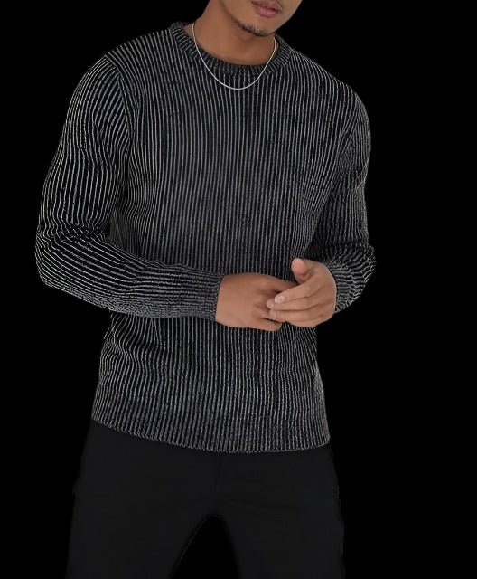 BRAVE SOUL : Crew Neck Twisted Knit Jumper